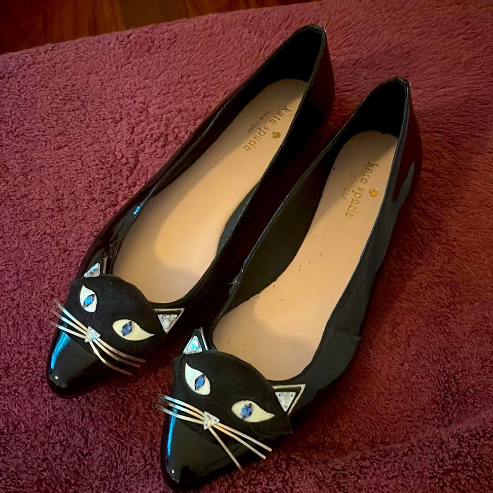 Kate spade kitten flats size 8 1/2. Worn a few times